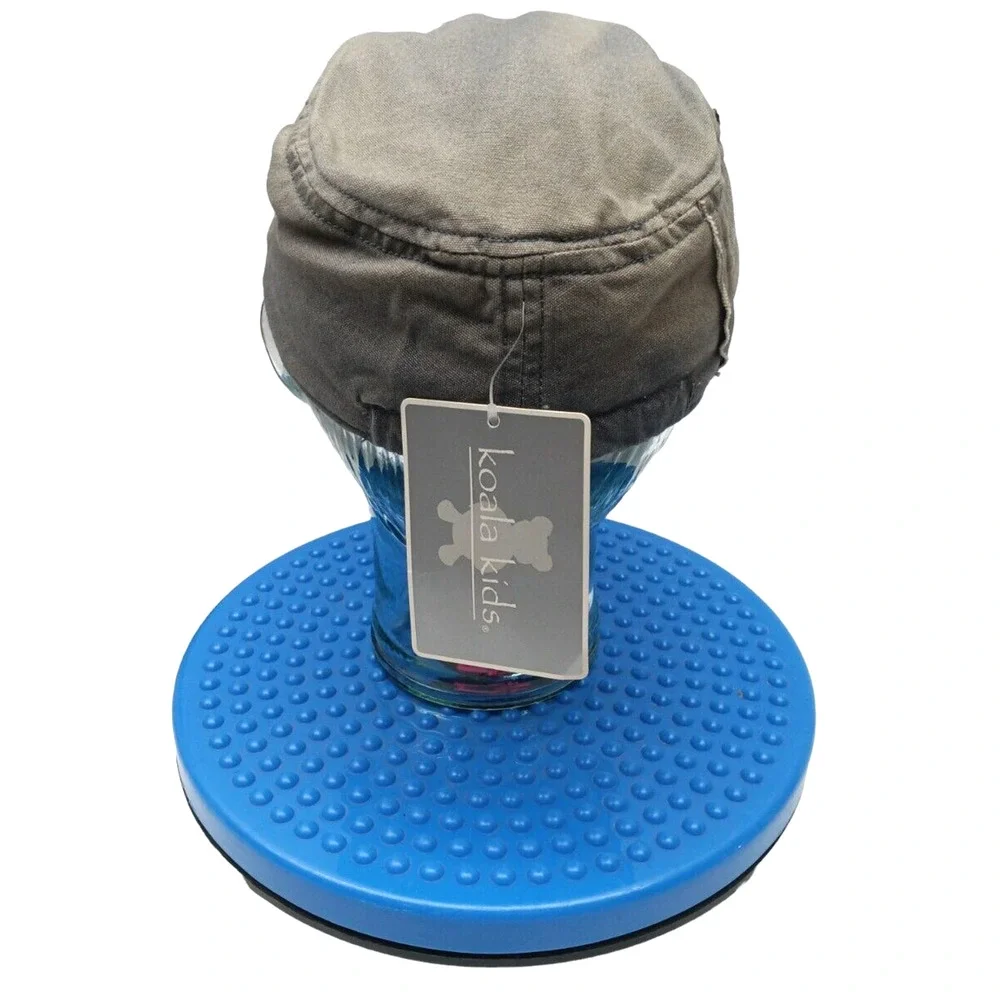 NWT Koala Kids #53 Boys Zipper‎ Cap Hat / Army Green - Sz 2T / 18-24 Months